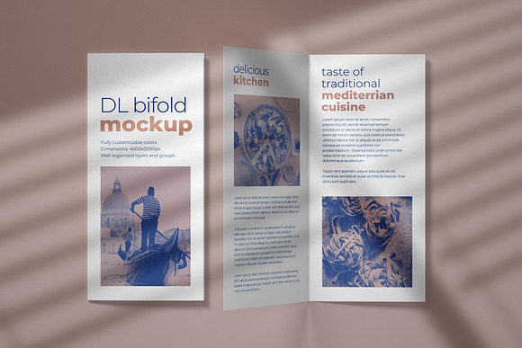 DL Bifold Brochure Mockup Set in Print Mockups - product preview 4