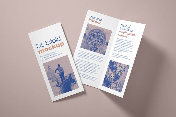 DL Bifold Brochure Mockup Set in Print Mockups - product preview 7