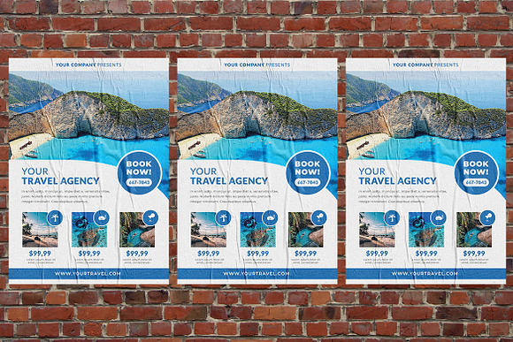 Summer Travel Agency in Flyer Templates - product preview 2