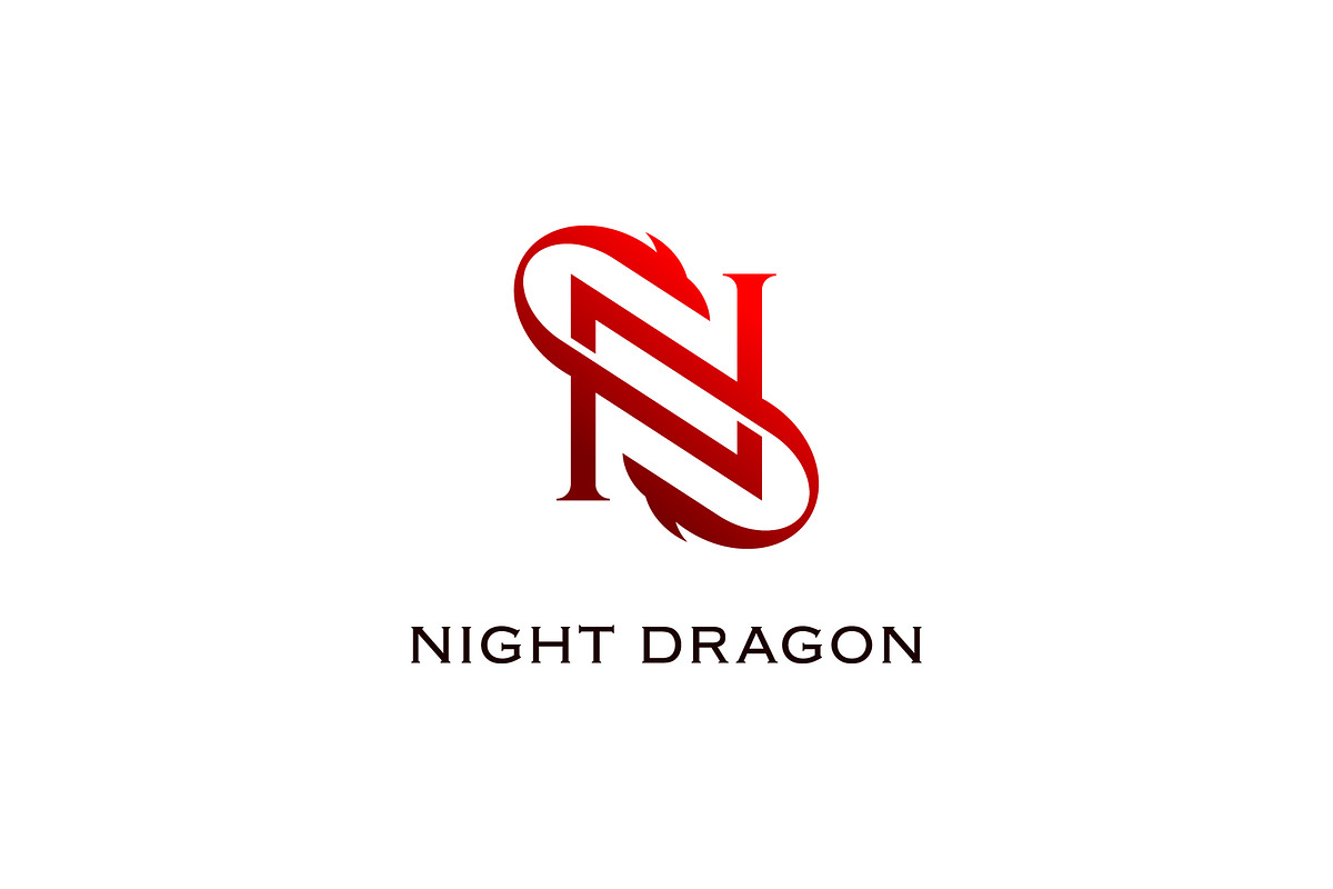 Dragon Logo, Letter N Monogram in Logo Templates - product preview 8