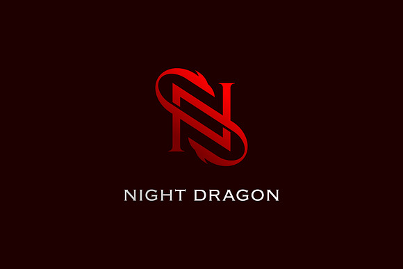 Dragon Logo, Letter N Monogram in Logo Templates - product preview 1