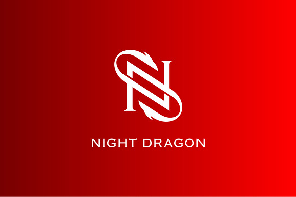 Dragon Logo, Letter N Monogram in Logo Templates - product preview 2