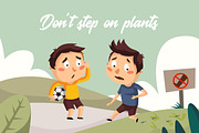 Dont step plants - Illustration