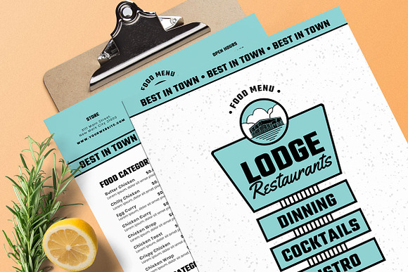 Vintage Restaurants Food Menu in Flyer Templates - product preview 2