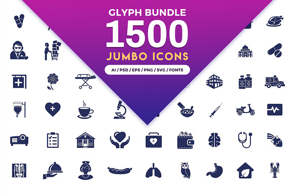 Glyph Vector Icons Pack in Icons Packs - product preview 7