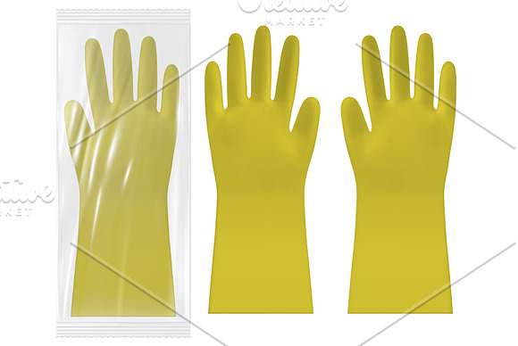 Disposable nitrile gloves in Product Mockups - product preview 1