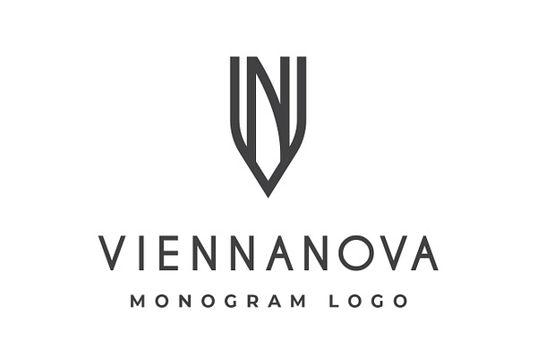 V N Letter Logo VN Monogram Wellness