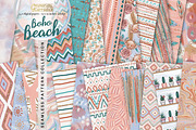 Boho Beach seamless pattern bundle