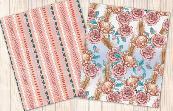 Boho Beach seamless pattern bundle in Patterns - product preview 3