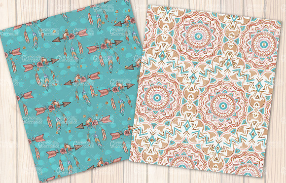 Boho Beach seamless pattern bundle in Patterns - product preview 4