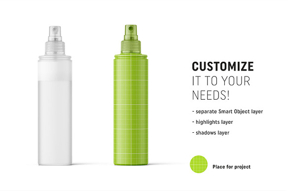 Cosmetic bottle mockup in Product Mockups - product preview 1