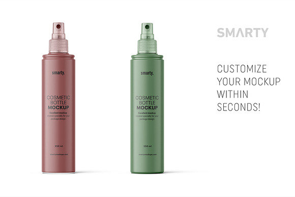 Cosmetic bottle mockup in Product Mockups - product preview 2