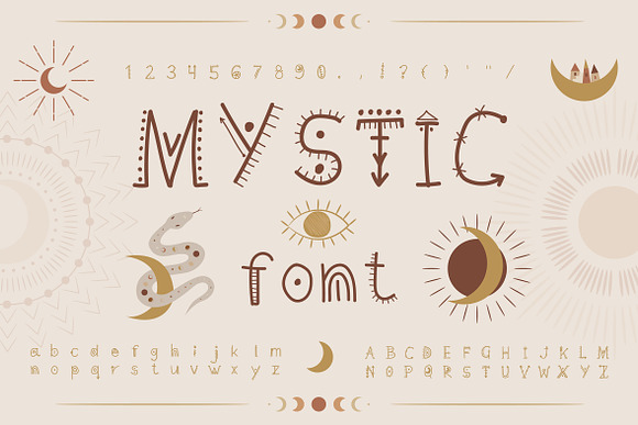 Mystic font. handwritten in Symbol Fonts - product preview 1