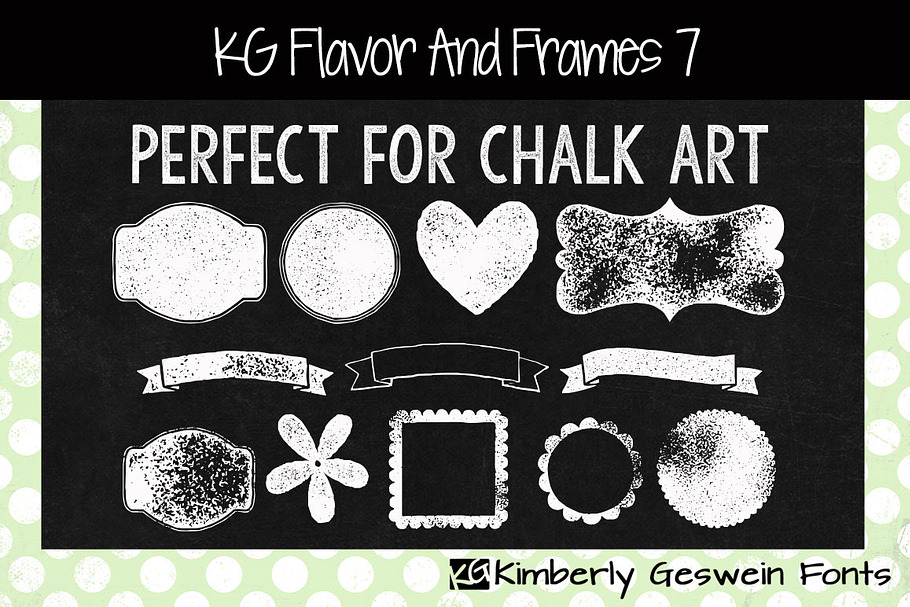 KG Flavor And Frames Seven in Chalkboard Fonts - product preview 8