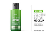 Glossy cosmetic bottle mockup 100 ml