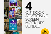 Outdoor Ad Screen MockUps Bundle 3