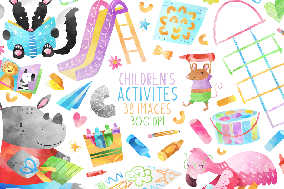 Watercolor Children's Activities