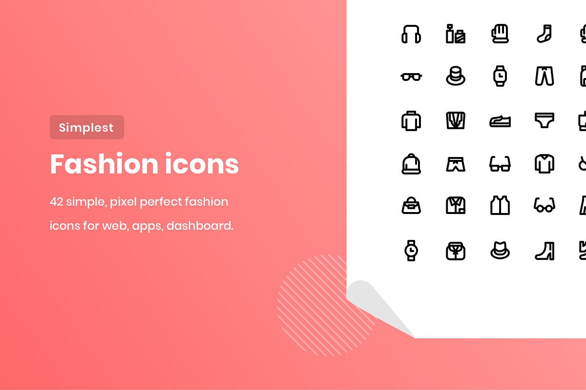 Fashion Icon - Simplest Icon Pack in Icons - product preview 8