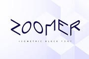 Zoomer| isometric font