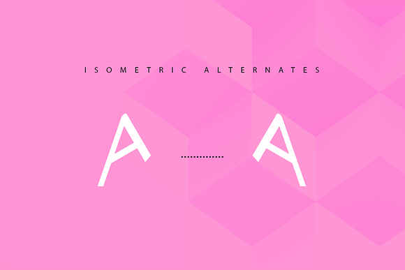 Zoomer| isometric font in Sans-Serif Fonts - product preview 3