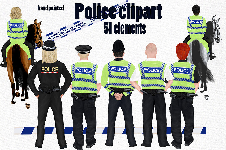 Police clipart UK Policeman clipart in Illustrations - product preview 8