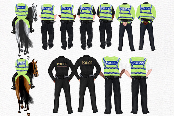 Police clipart UK Policeman clipart in Illustrations - product preview 1