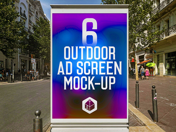 Outdoor Ad Screen MockUps Bundle 4 in Mockup Templates - product preview 7
