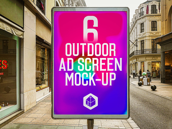 Outdoor Ad Screen MockUps Bundle 4 in Mockup Templates - product preview 8