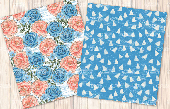Lake life seamless pattern set in Patterns - product preview 2
