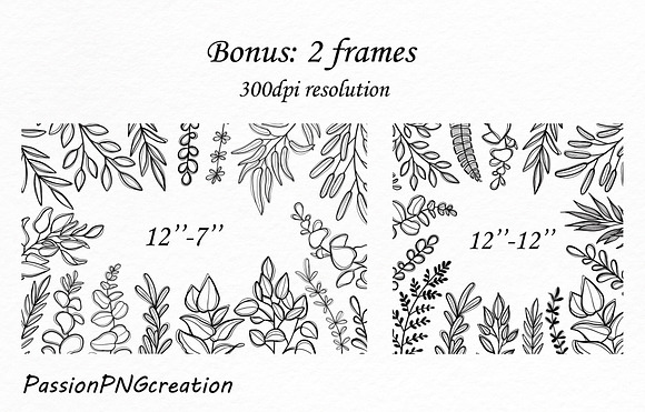 Doodle Herbs clipart in Illustrations - product preview 2