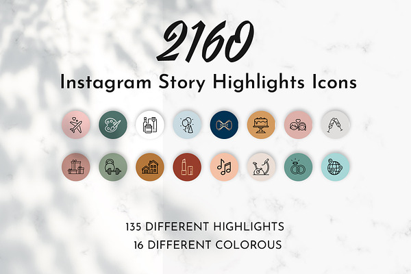 2160 Instagram Story Highlight Icons