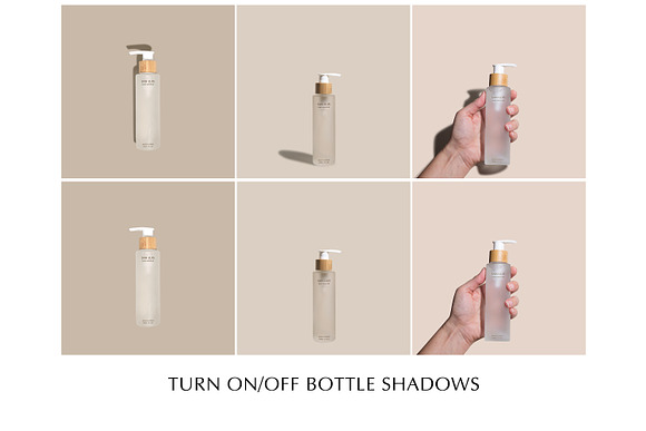 Cosmetic Pump Bottle Mockup in Product Mockups - product preview 3