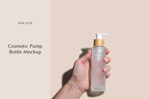 Cosmetic Pump Bottle Mockup in Product Mockups - product preview 7