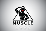 Stylish Bodybuilder Logo Template