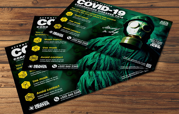 Fight For Corona Flyer in Flyer Templates - product preview 2