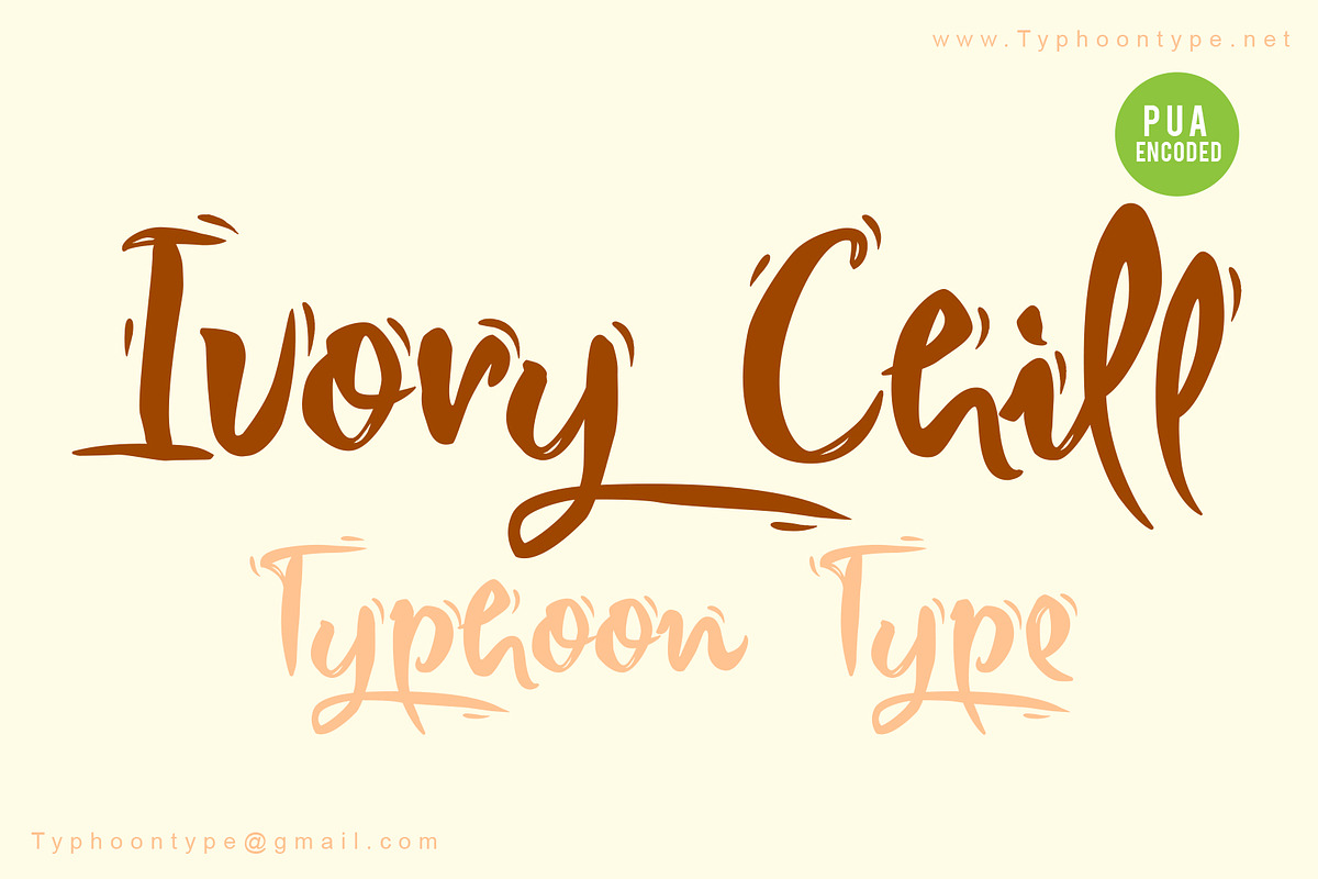 Ivory Chill font in Script Fonts - product preview 8