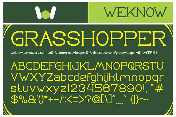 grasshopper font in Display Fonts - product preview 2