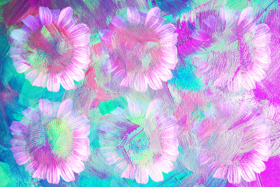 Pink Daisy Splash in Patterns - product preview 8