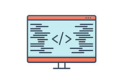 Coding programming icon