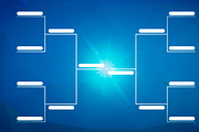 Tournament bracket template, 8 teams