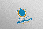 Water Drop Health Care Logo 23