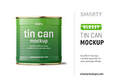 Tin can mockup 425 ml