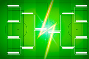 Soccer tournament bracket template