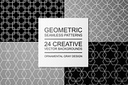 Geometric seamless ornate patterns