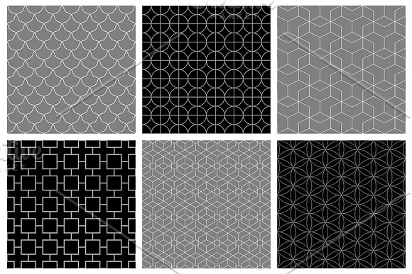 Geometric seamless ornate patterns in Patterns - product preview 5