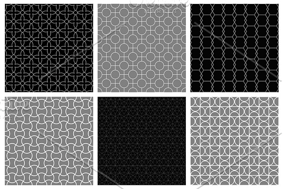 Geometric seamless ornate patterns in Patterns - product preview 6