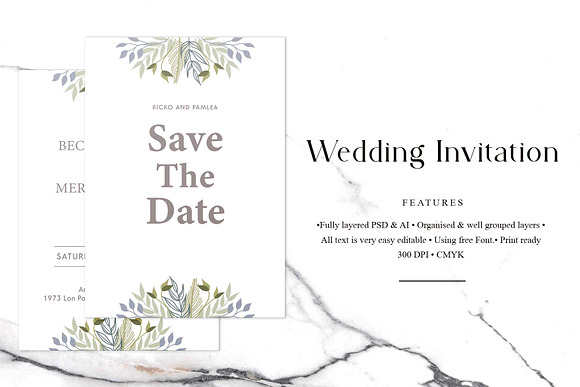 Creative - Wedding Invitation in Wedding Templates - product preview 2