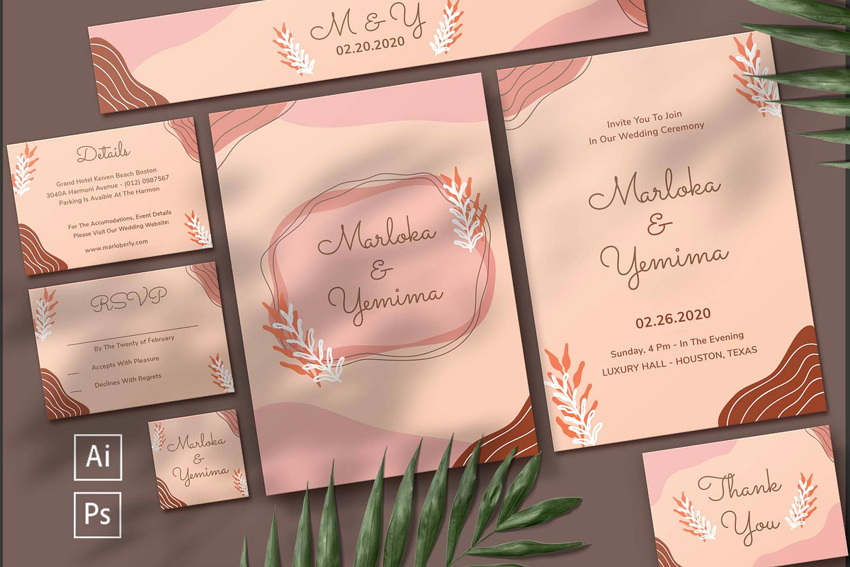Classy - Wedding Invitation in Wedding Templates - product preview 8