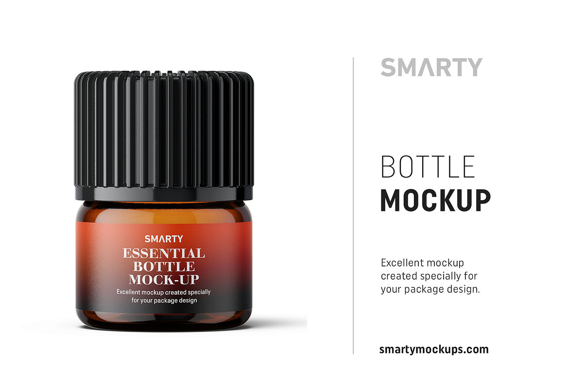 Essential oil bottle mockup 1ml in Product Mockups - product preview 8