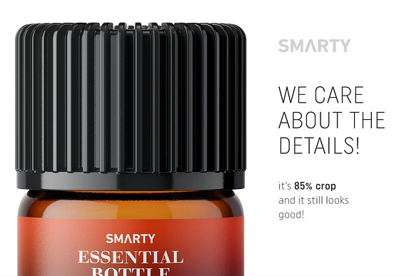 Essential oil bottle mockup 1ml in Product Mockups - product preview 3
